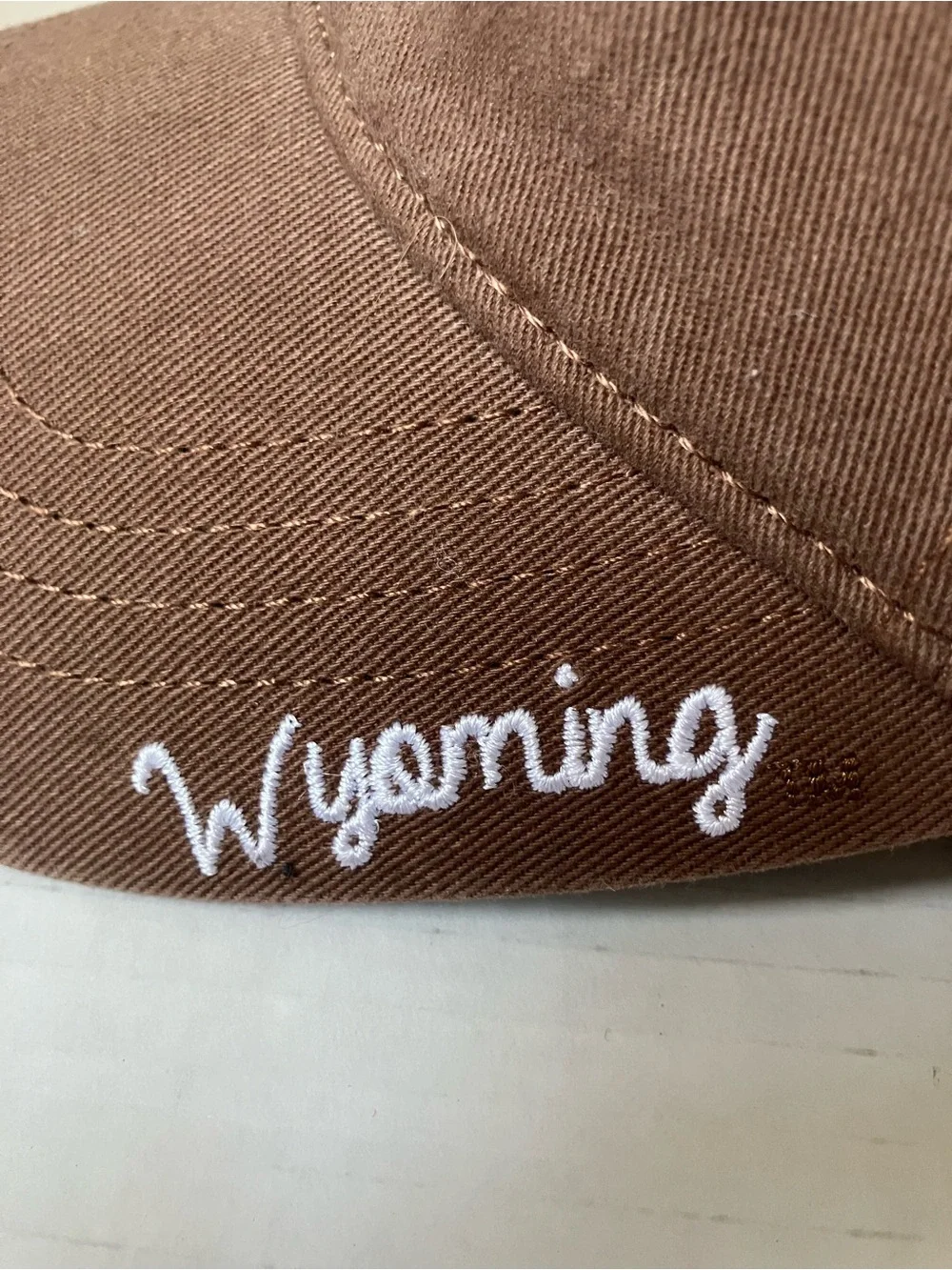 Wyoming Cowboys Embroidered Brown Baseball Cap Adjust Clip University UW Laramie